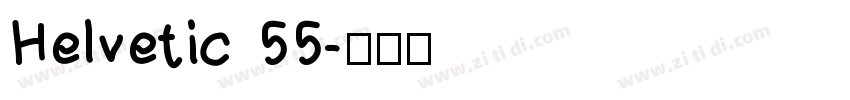 Helvetic 55字体转换